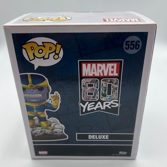 Funko Pop Marvel 556 Thanos Deluxe 80 Years Edition Bobble Head Figure NWT - Picture 4 of 7
